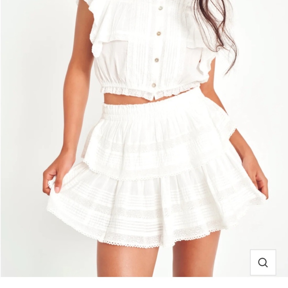 LoveShackFancy Ruffle Mini Heritage Skirt